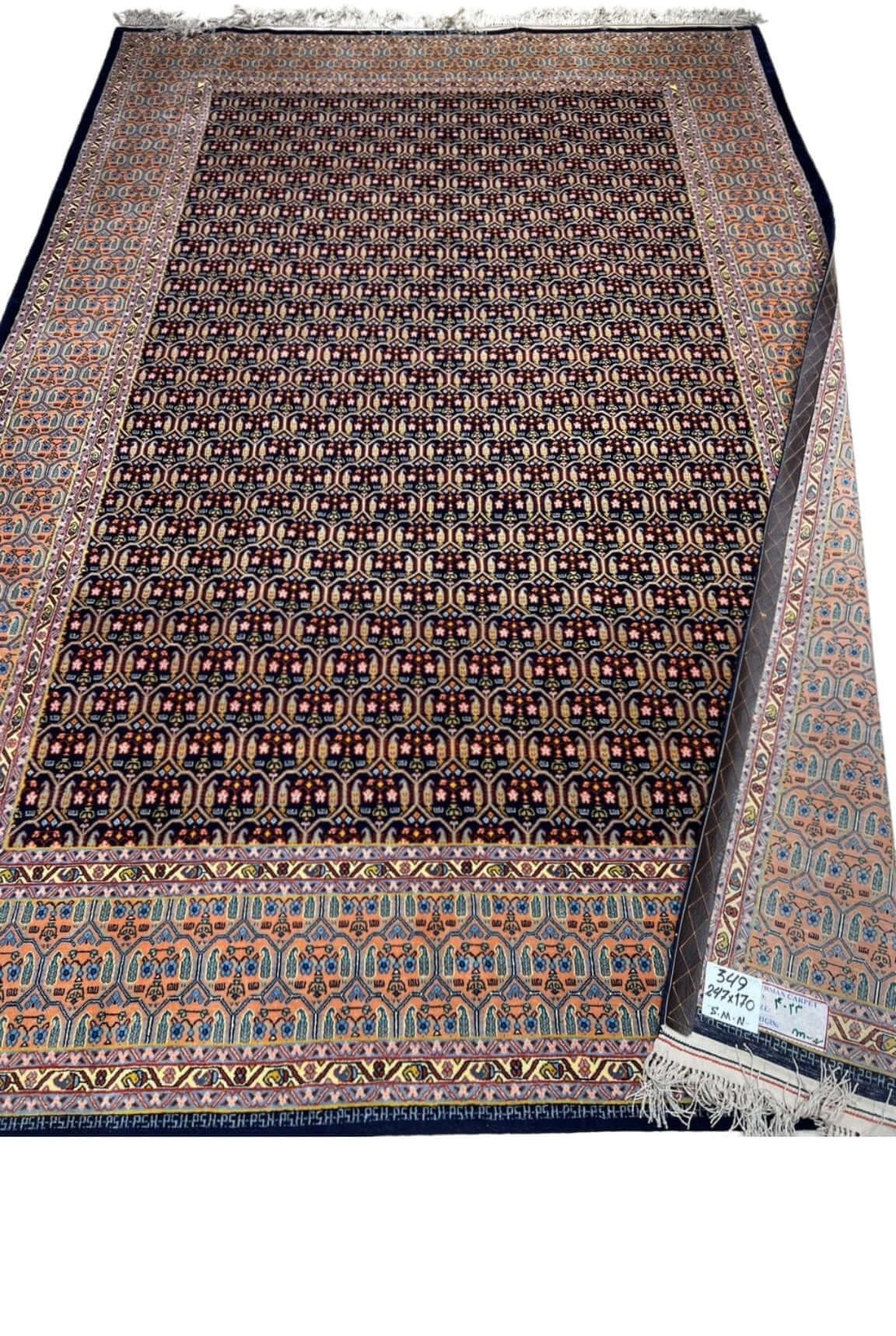Master Haghighie’s unique rug design, 247x170 cm